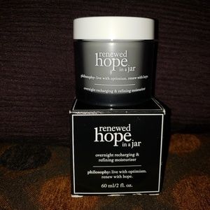 Skincare, night moisturizer. Renewed hope in a jar